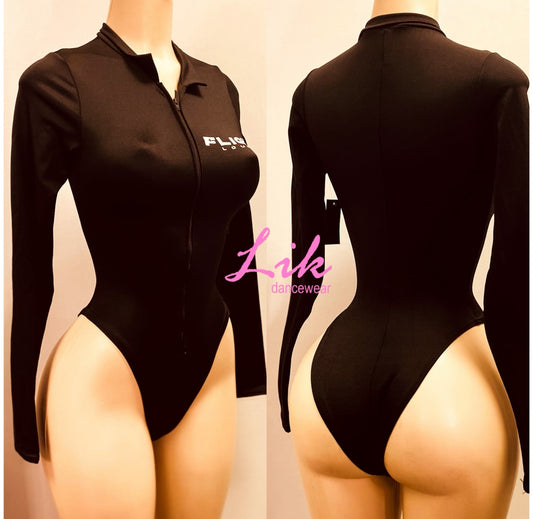 Money team zipper front leotard for Adult