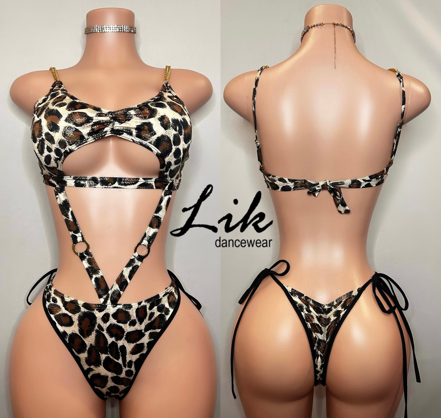 leopard print one piece