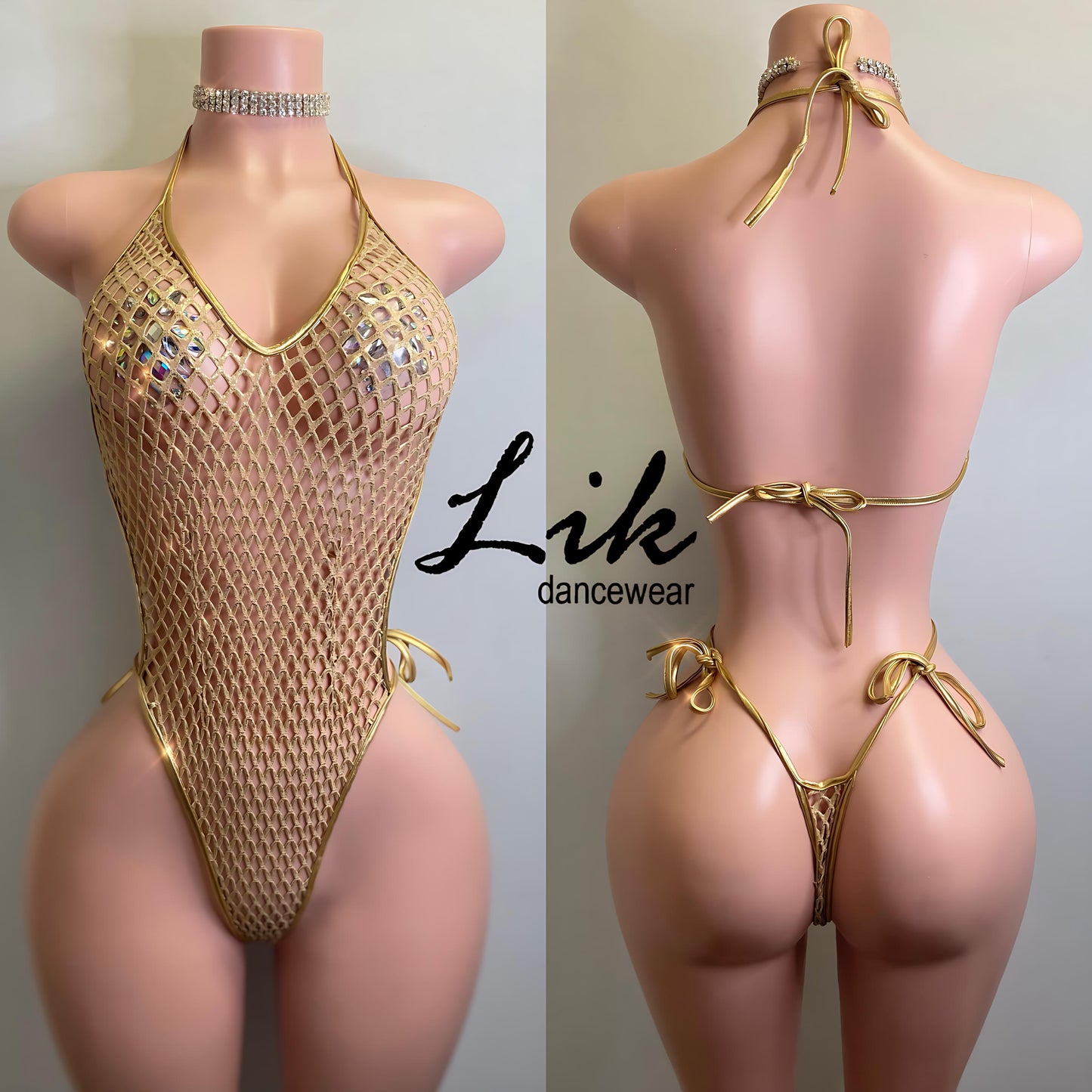 18 K gold mesh exotic 1 piece