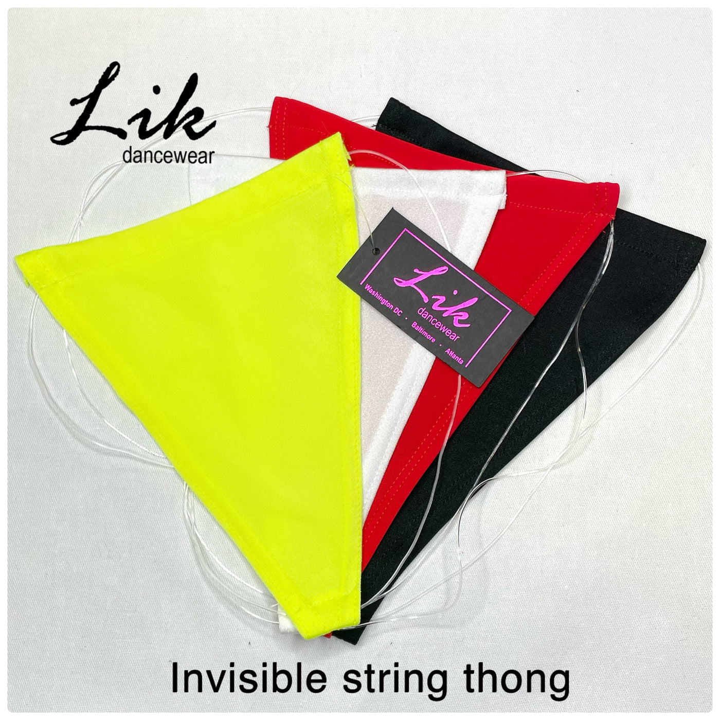 RED HOT Clear elastic Invisible Rhinestone ADJUSTABLE thong Bikini - s – my- thong-store
