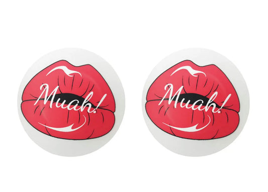 MUAH glossy lip nipple cover pasties