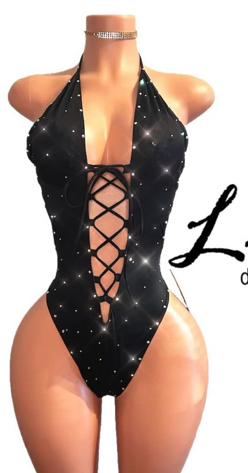 Divinity lace up one piece