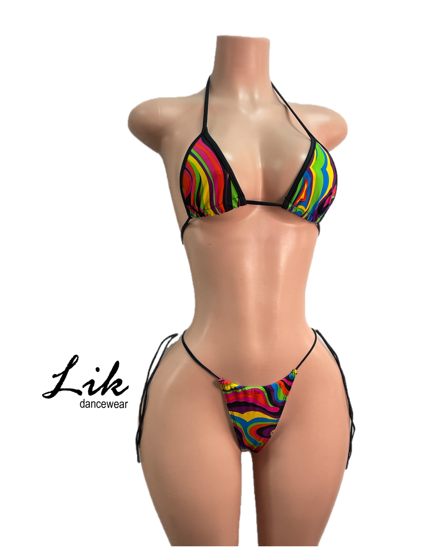 Slide adjustable bikini