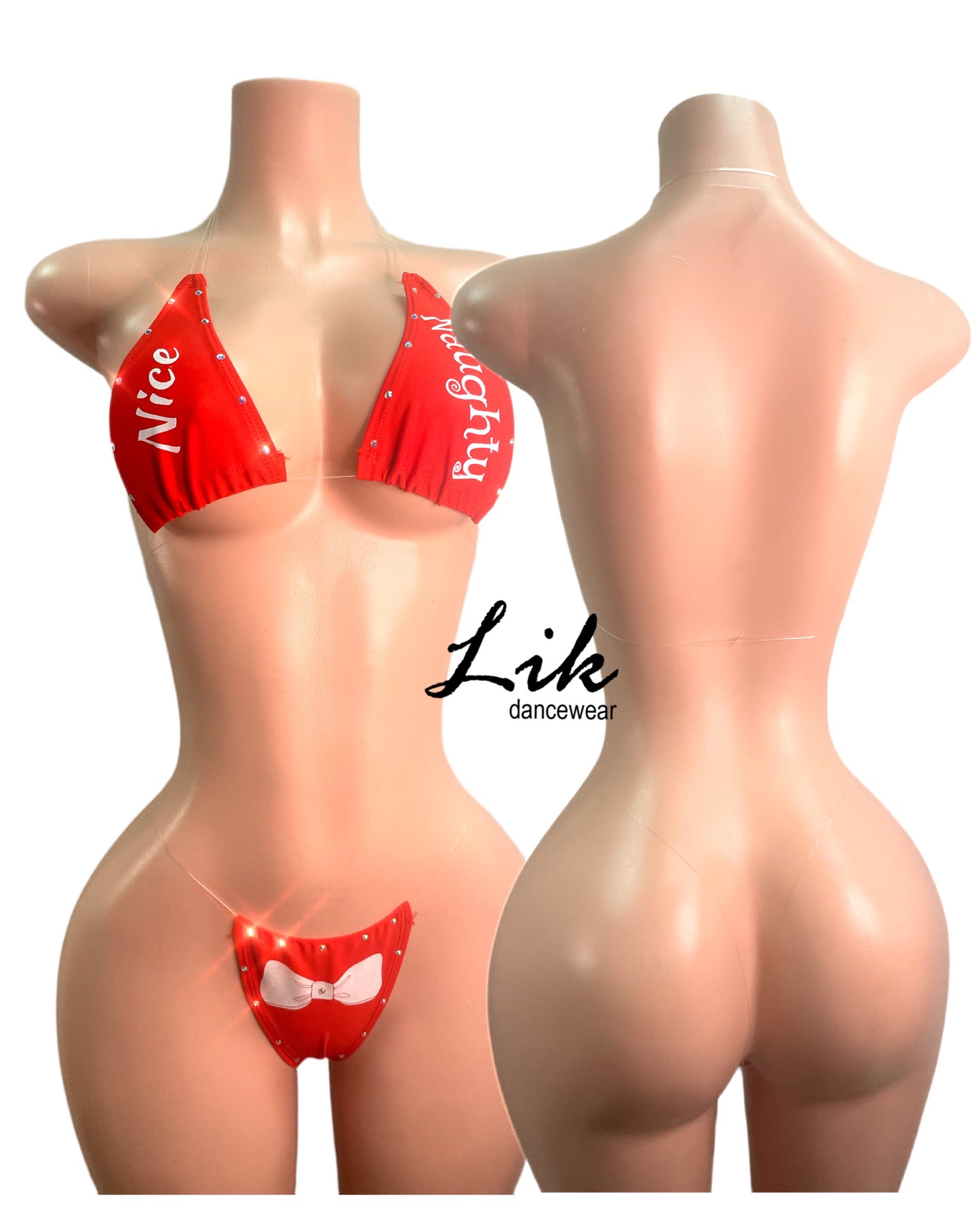 Naughty Nice invisible bikini set stripper