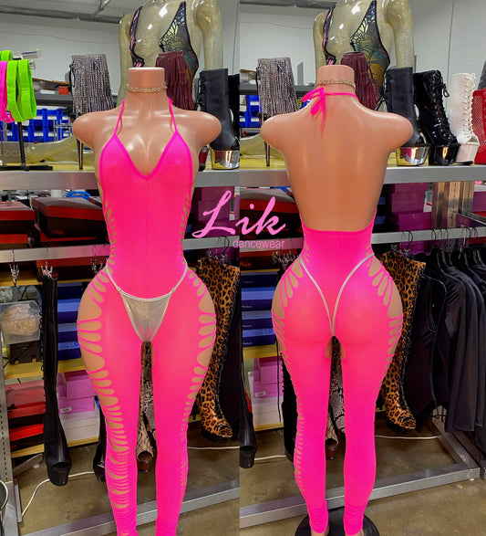 Stunna open side body suit