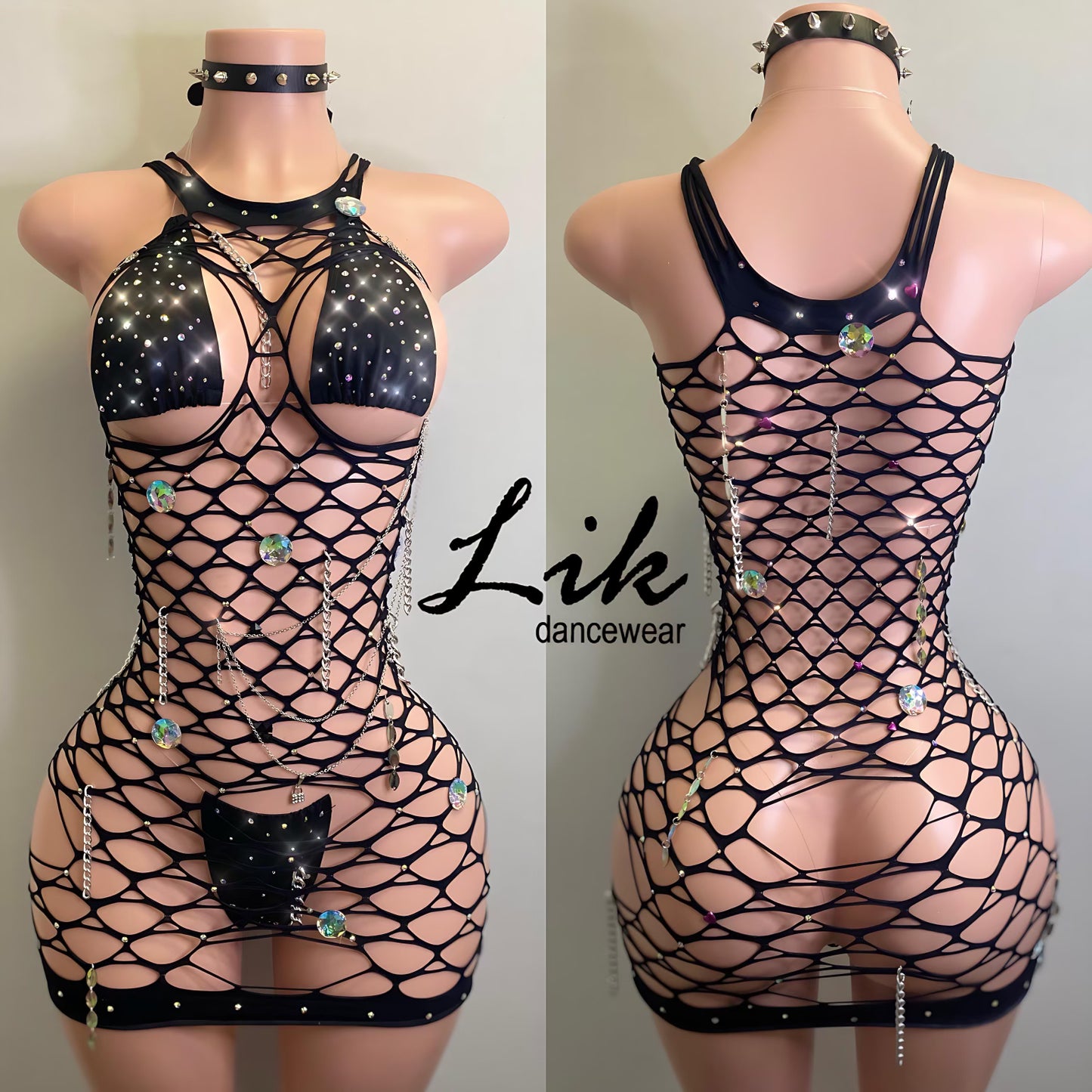 Dat Bitch fishnet dress