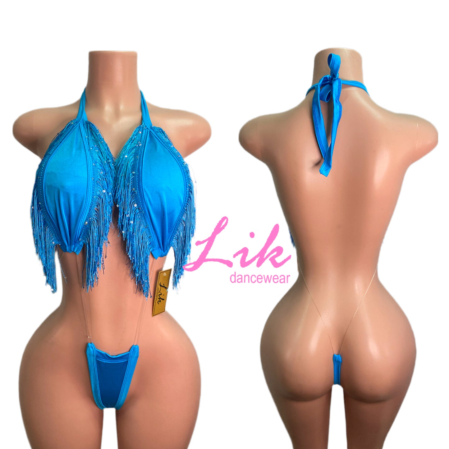 Shake n Pop fringe slingshot exotic dancer one piece