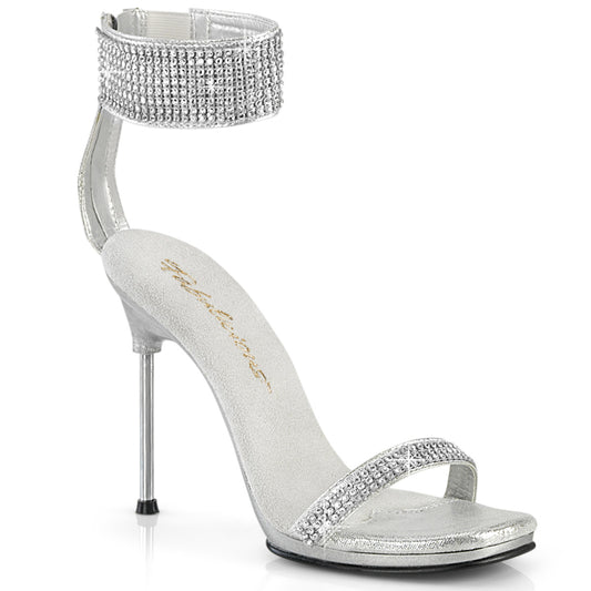 Chic-40 Silver stripper shoe