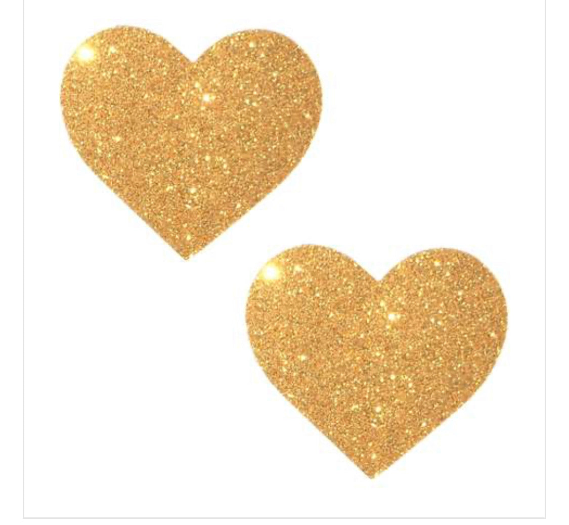 Neva nude Glitter Heart pasties